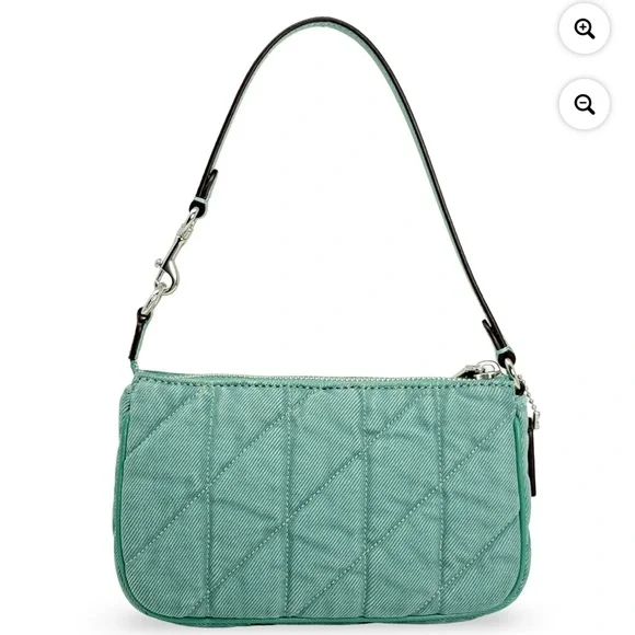 Coach 🪢 NWT Green Quilted Small Nolita Wristlet - Picture 5 of 7